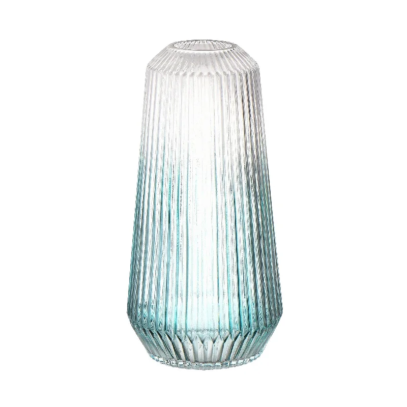 Stripe Flower Vase Blue