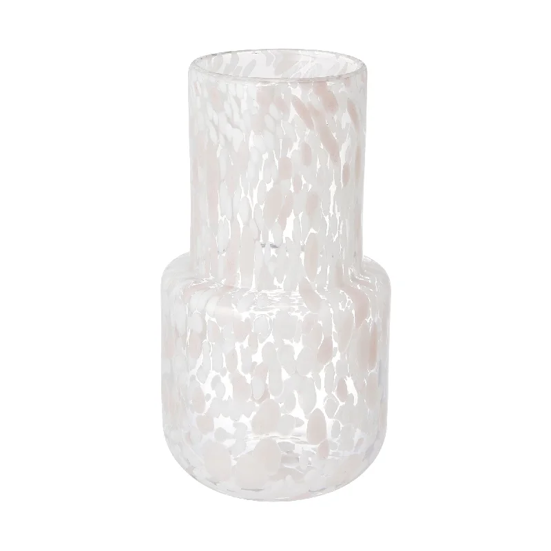 Dot Pattern Flower Vase L Light Pink