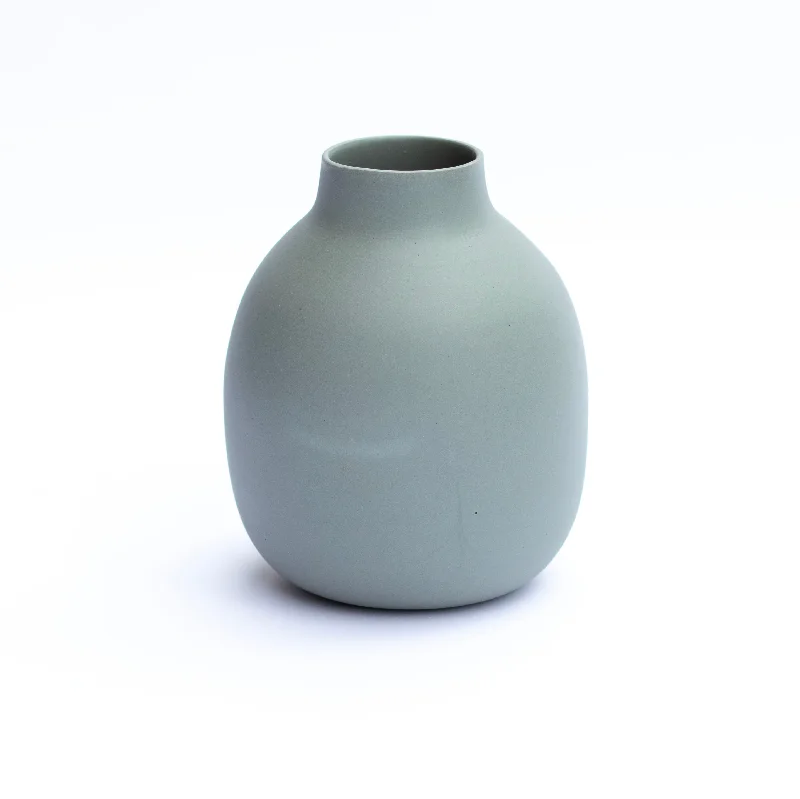 Stoneware Moo Vase - Grey