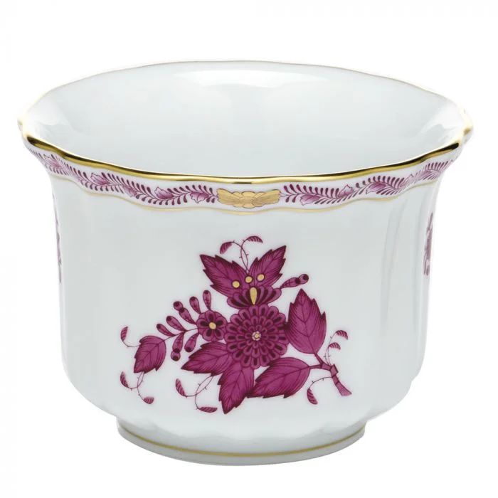 Herend Chinese Bouquet Cachepot - Raspberry