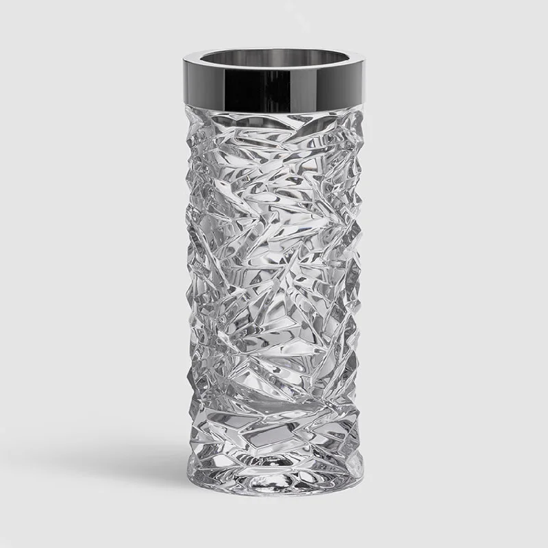 Orrefors | Carat Vase Silverrim