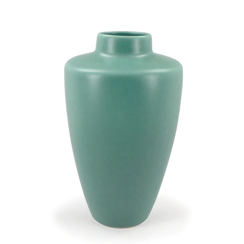 Tall deco style ceramic vase