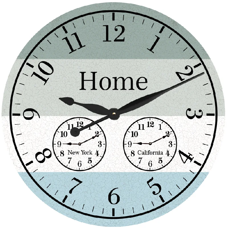 Time Zone Clock- Multi Zone Wall Clock