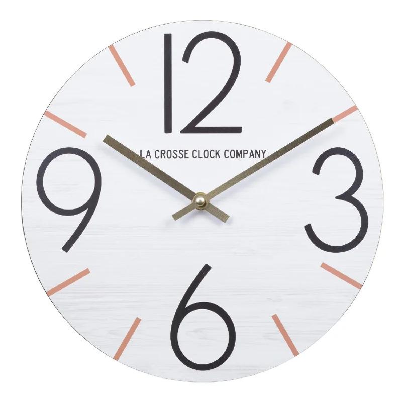 404-3828H 11-inch Loft MDF Analog Wall Clock