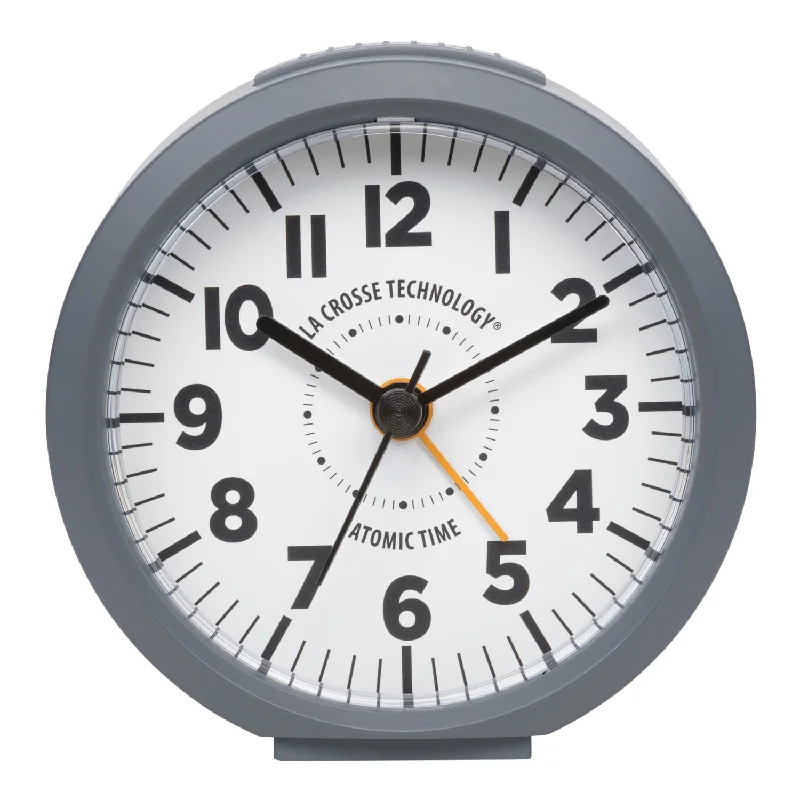 617-710 Atomic Analog Alarm Clock – Gray