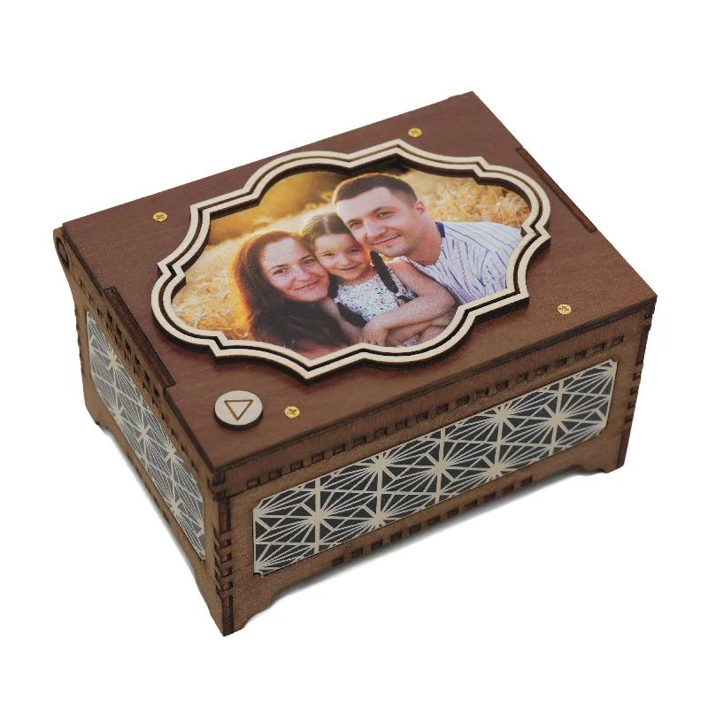 Custom Photo Plaque Music Box