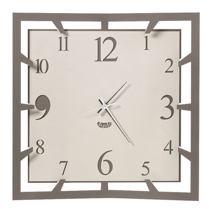 Arti e Mestieri Big Soqquadro Squared Wall Clock - Made in Italy