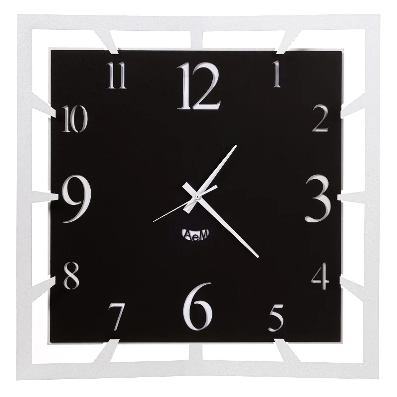 Arti e Mestieri Soqquadro Square Shaped Wall Clock - Made in Italy