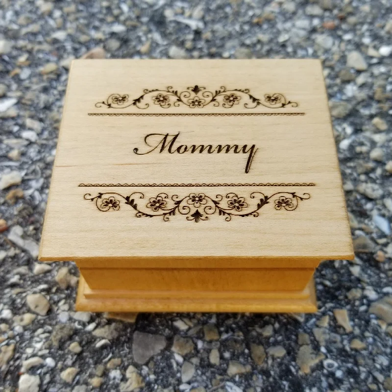 Mommy engraved music box with your choice of your color and song, best Mother's day gift or Mom's birthday gift