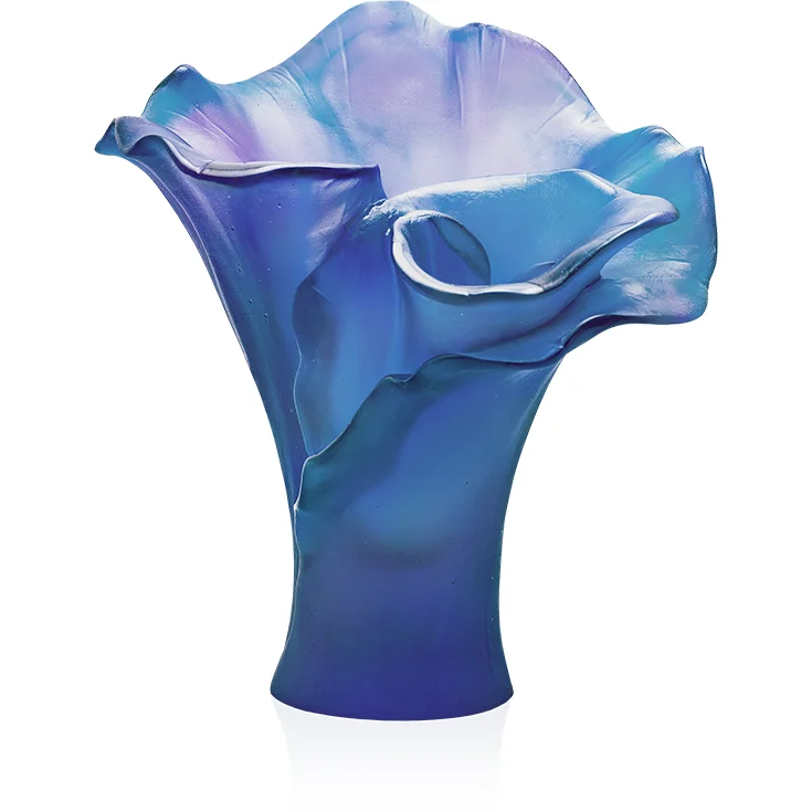 Daum - Arum Bleu Nuit Small Vase