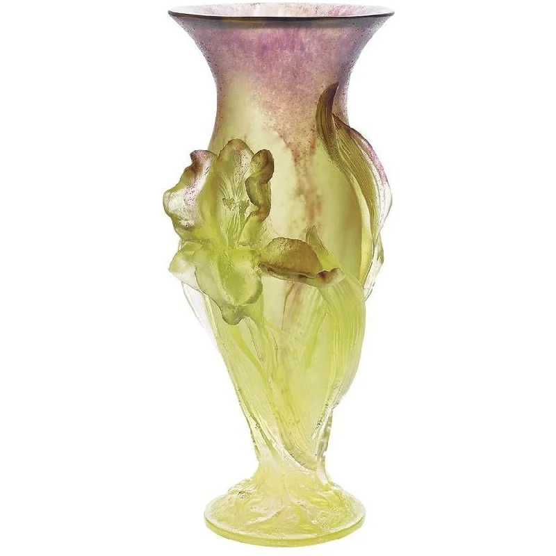 Daum - Crystal Iris Vase