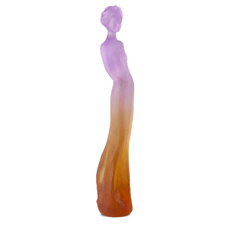 Daum - Crystal Sophie in Amber & Purple by Jean-Philippe Richard 375 Ex