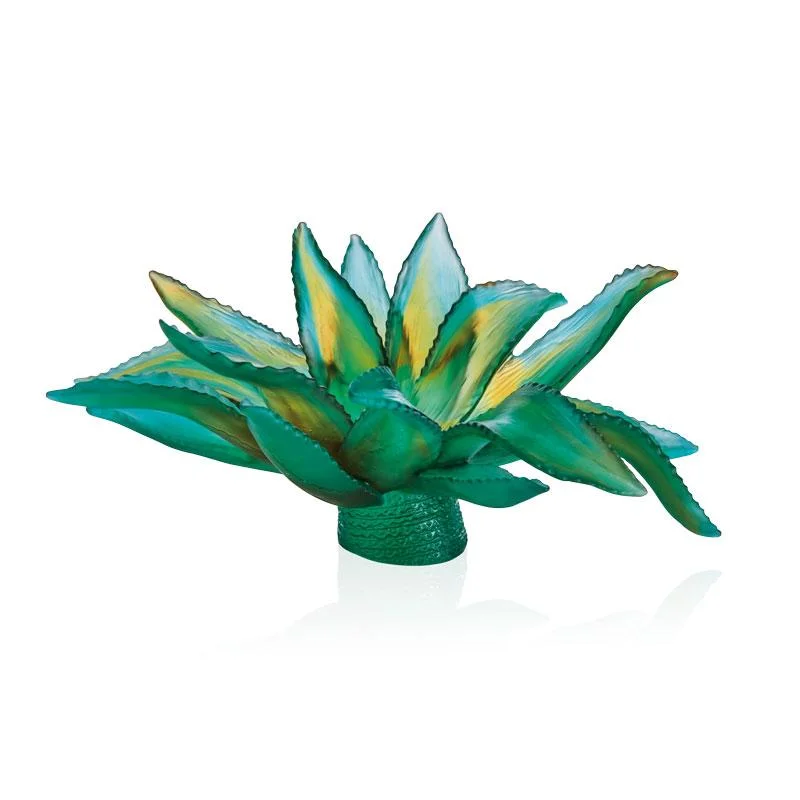 Daum - Jardin de Cactus Green Centerpiece by Emilio Robba 375 Ex