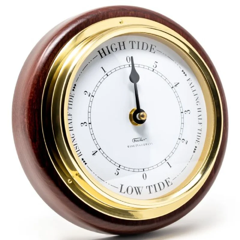 Mahogany & Brass 170mm Tide only Clock