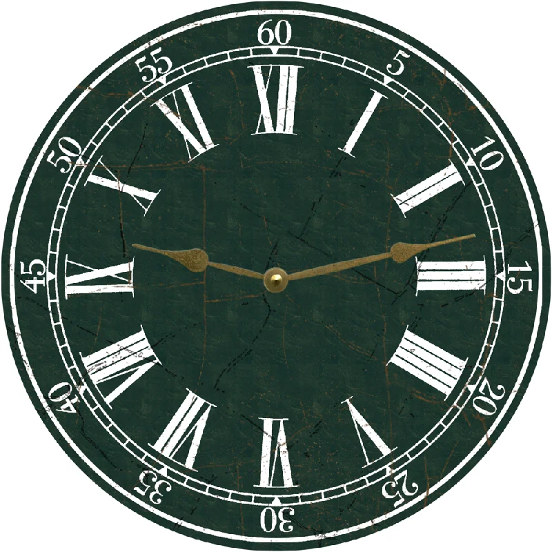 Green Clock- Hunter Green Clock- Green Clock