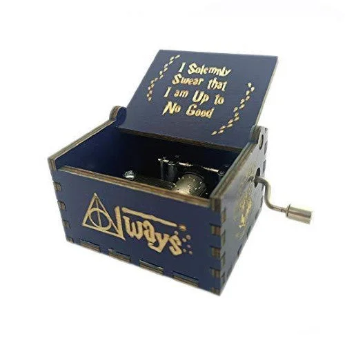 Harry Potter wooden Handcrafted Music Box (Oxford Deep Blue)