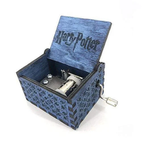 Harry Potter wooden Handcrafted Music Box (Sky Blue)