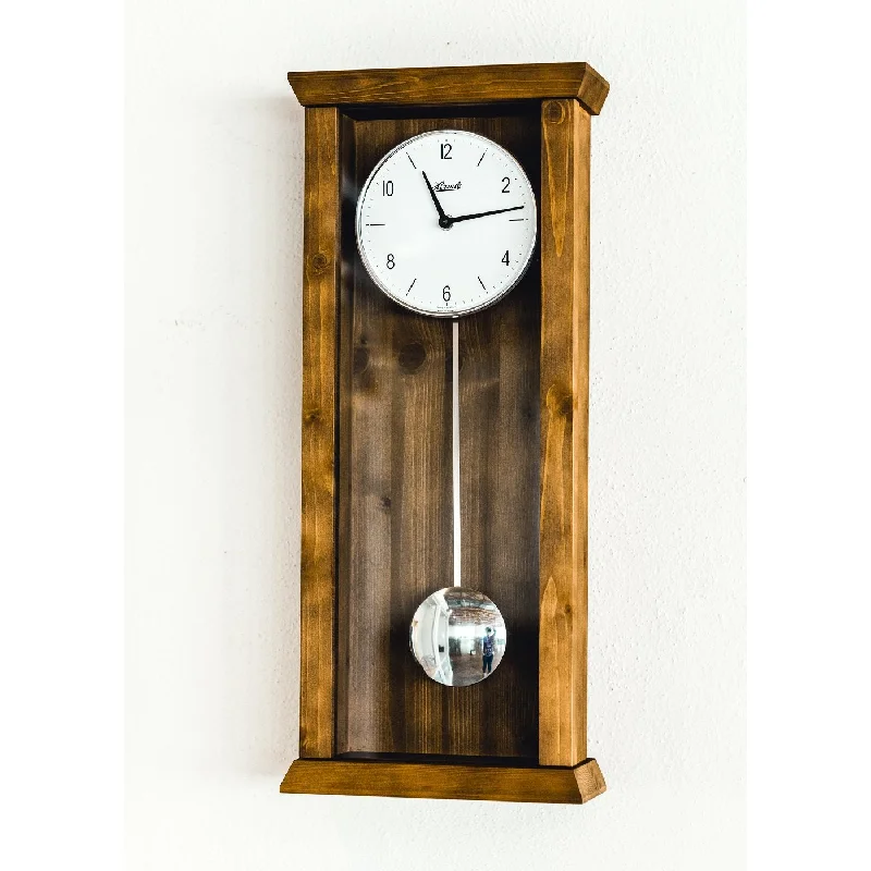 Hermle Arden Pendulum Modern Wooden Wall Clock