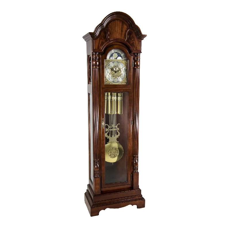 Hermle Brookfield 85" Cherry Grandfather Clock - Made in U.S