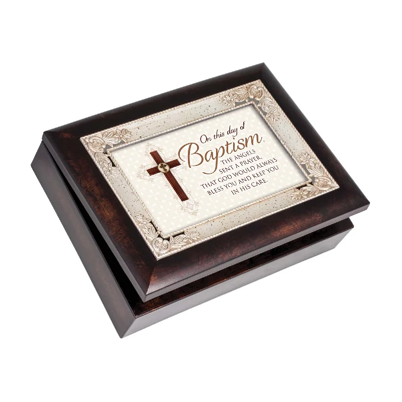 Day of Baptism Prayer Burlwood Music Box Plays How Great Thou Art