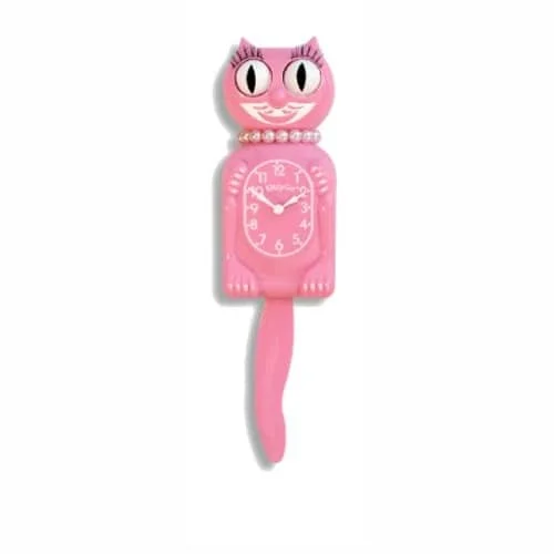 Kitty-Cat Klock Pink Satin Miss - Made in U.S