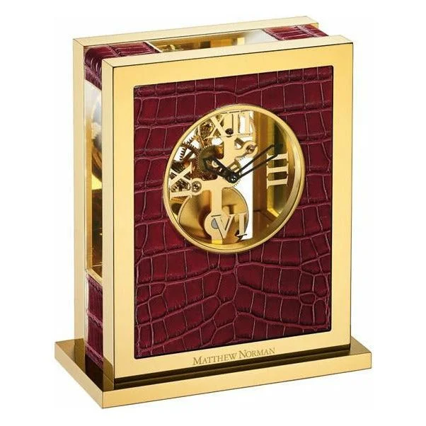 Matthew Norman Temptation Modern Table Clock from Swiss Master Clock Makers - 8 Day Manual Wind Clock