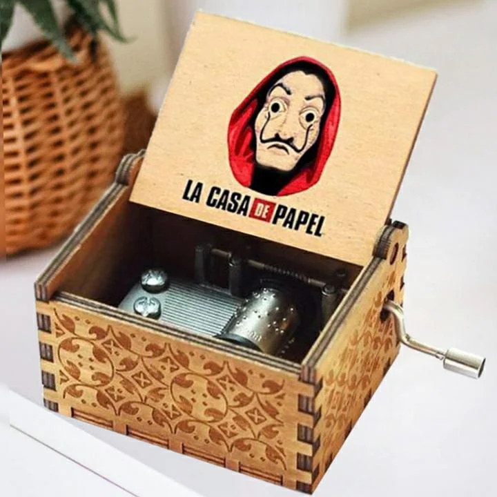 Money Heist: La Casa de Papel Handcrafted Music Box - Play the Symphony of Intrigue 🎶💰