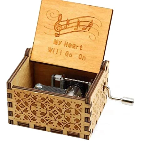 Titanic (My Heart Will Go On) Wooden Handcrafted Music box (Brown)