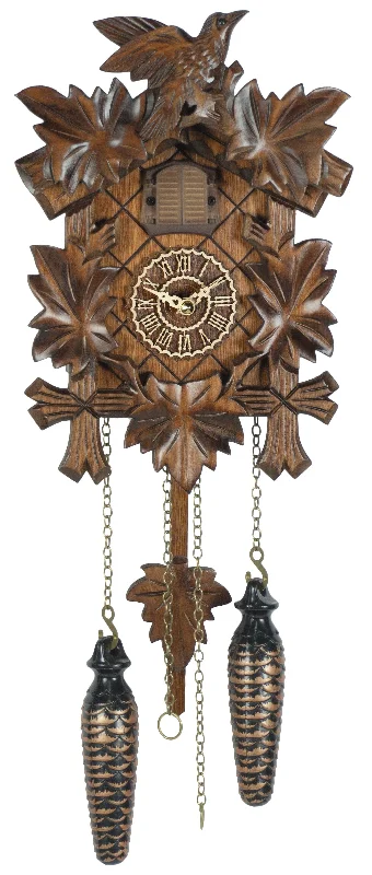 KU412QM - Quartz Musical 5 Leaf 1 Bird Cuckoo Clock