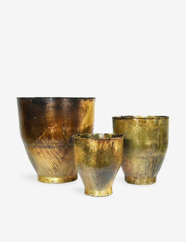 Nile Metal Planter Pots (Set of 3)