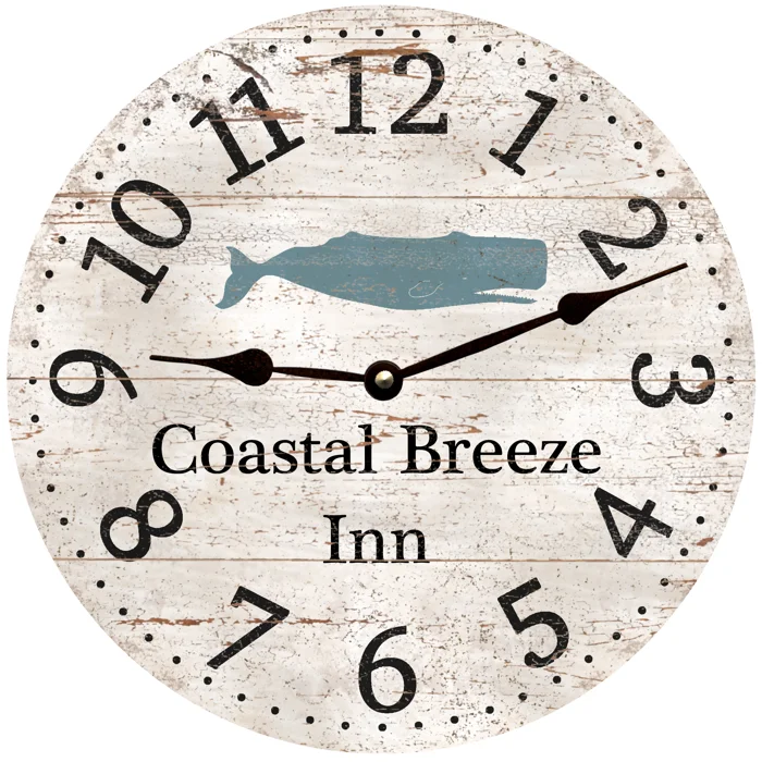 Personalized Whale Clock