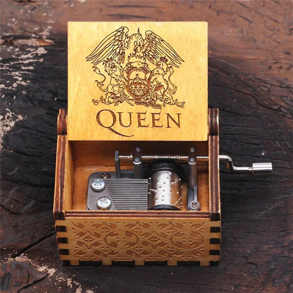 Queen Wooden Music Box (Brown): Reign in Elegance and Melody 👑🎶