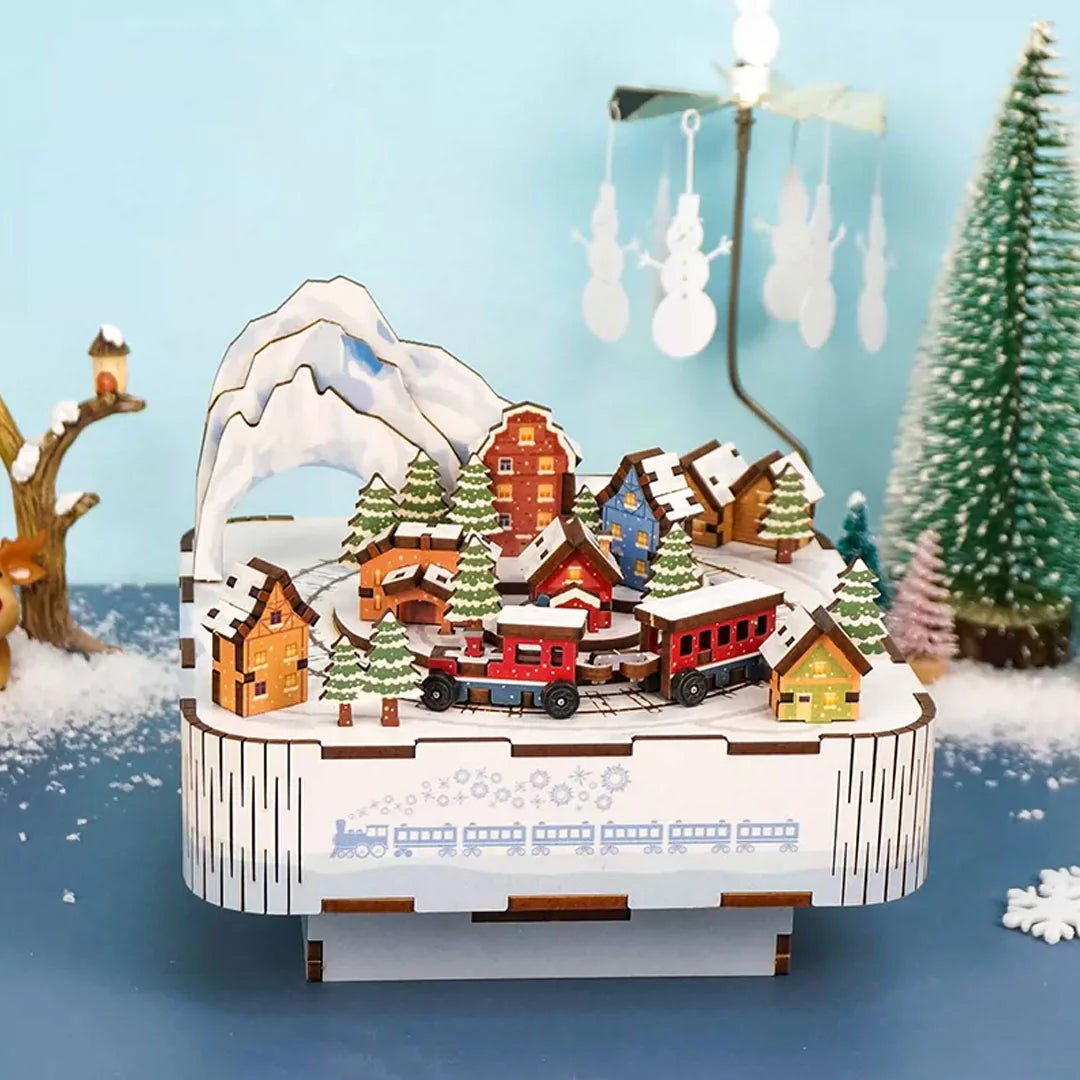 Snowy Town DIY Music Box