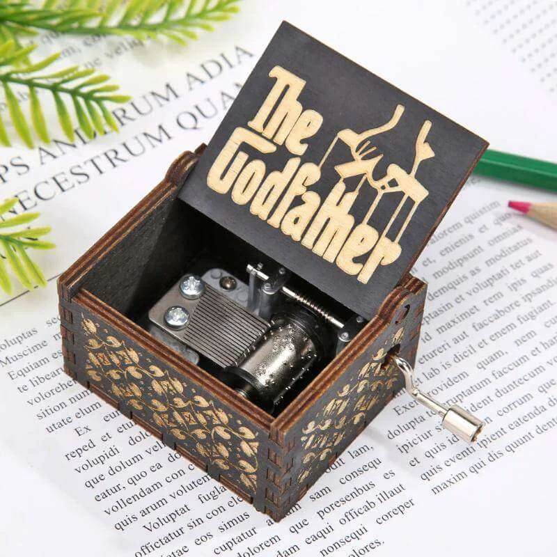 The Godfather wooden Handcrafted Music Box (Black)