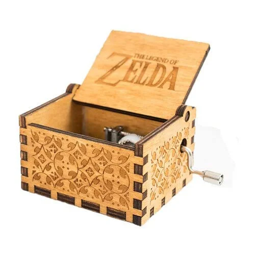 The Legend of Zelda Wooden Hand cranked Music Box Colour Brown