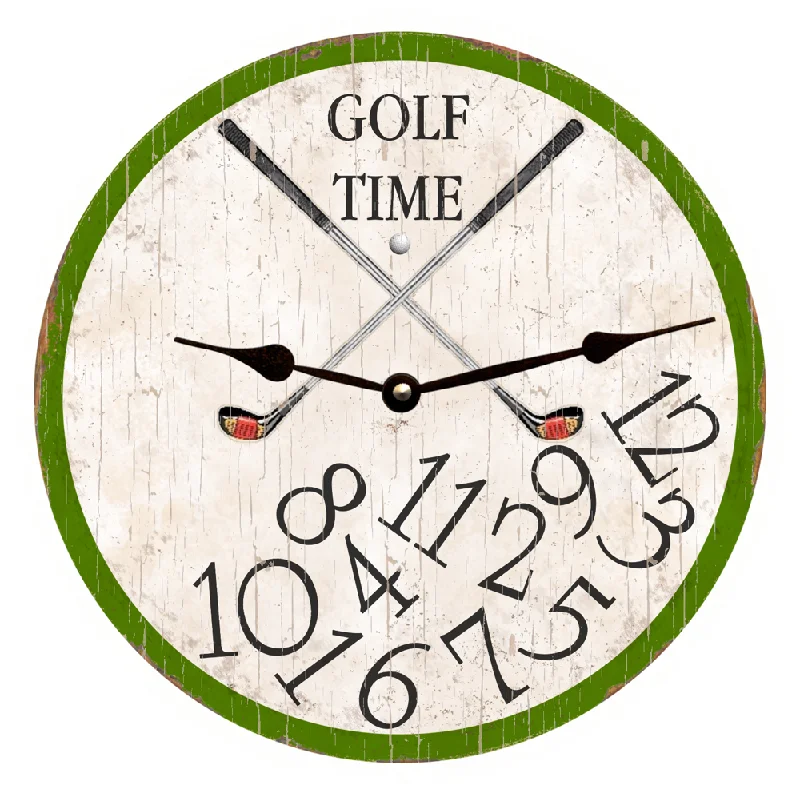 Unique Handmade Golf Clock – Elevate Your Golf-Themed Room