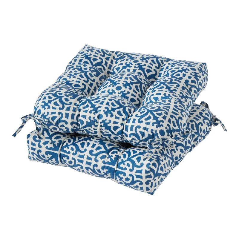 20-inch Outdoor Indigo Seat Cushion (Set of 2)