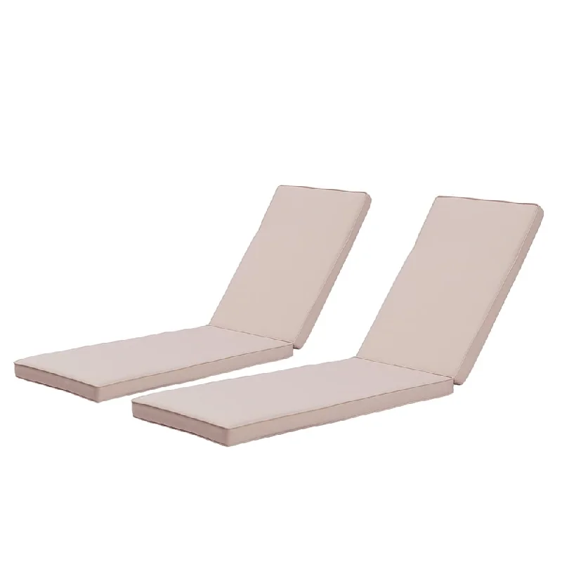 2pcs Outdoor Chaise Lounge Chair Cushion - Patio Funiture Seat Cushion