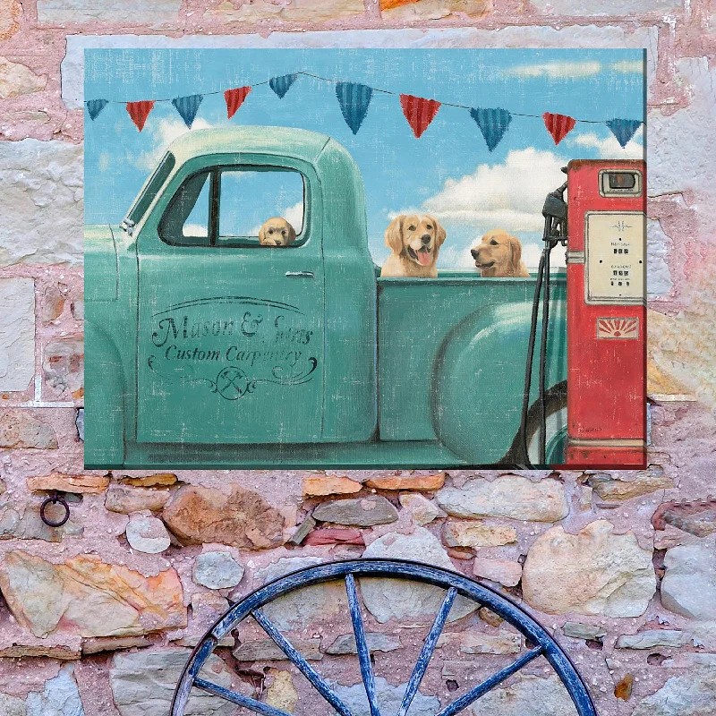 Go For A Ride Indoor/Outdoor Canvas Wall Art