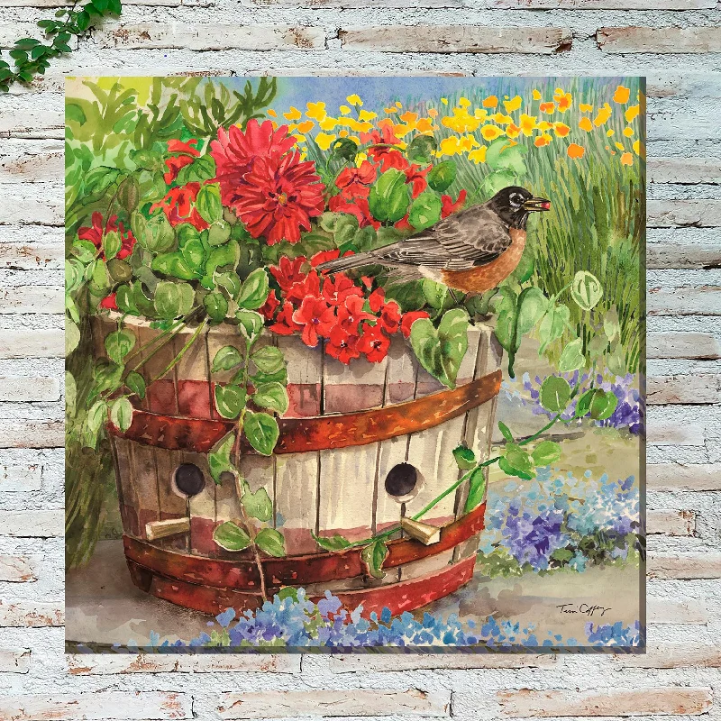 Robin's Nest Indoor/Outdoor Canvas Wall Art