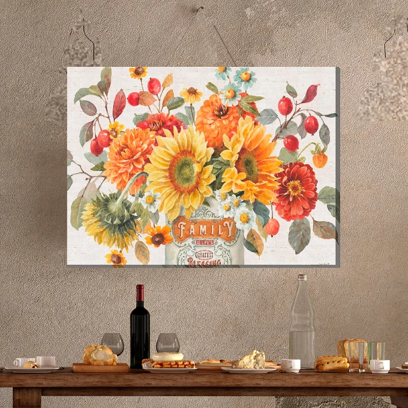 Family Blessings Indoor/Outdoor Canvas Wall Art