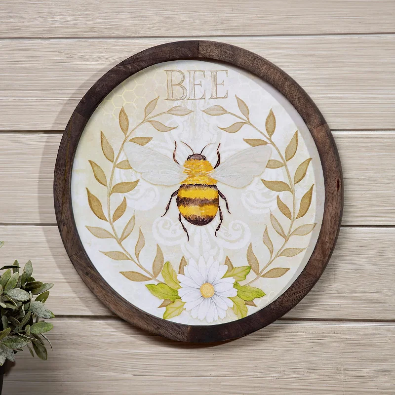 Mango Wood Bumblebee Wall Art