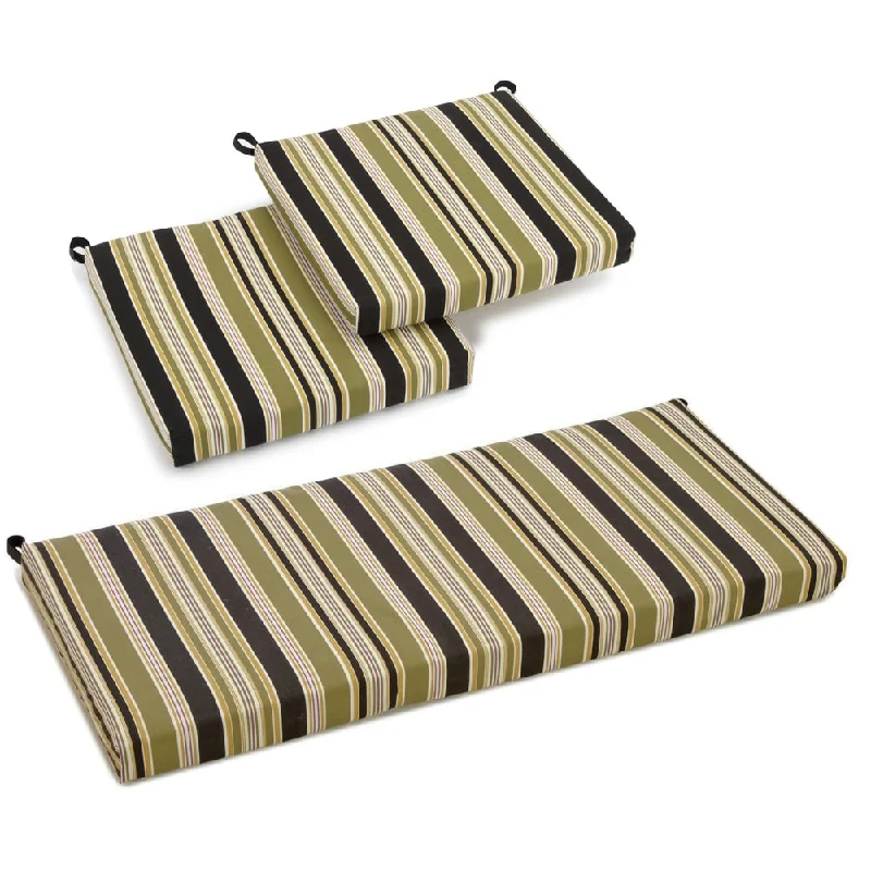 Blazing Needles Settee 3-piece Outdoor Cushion