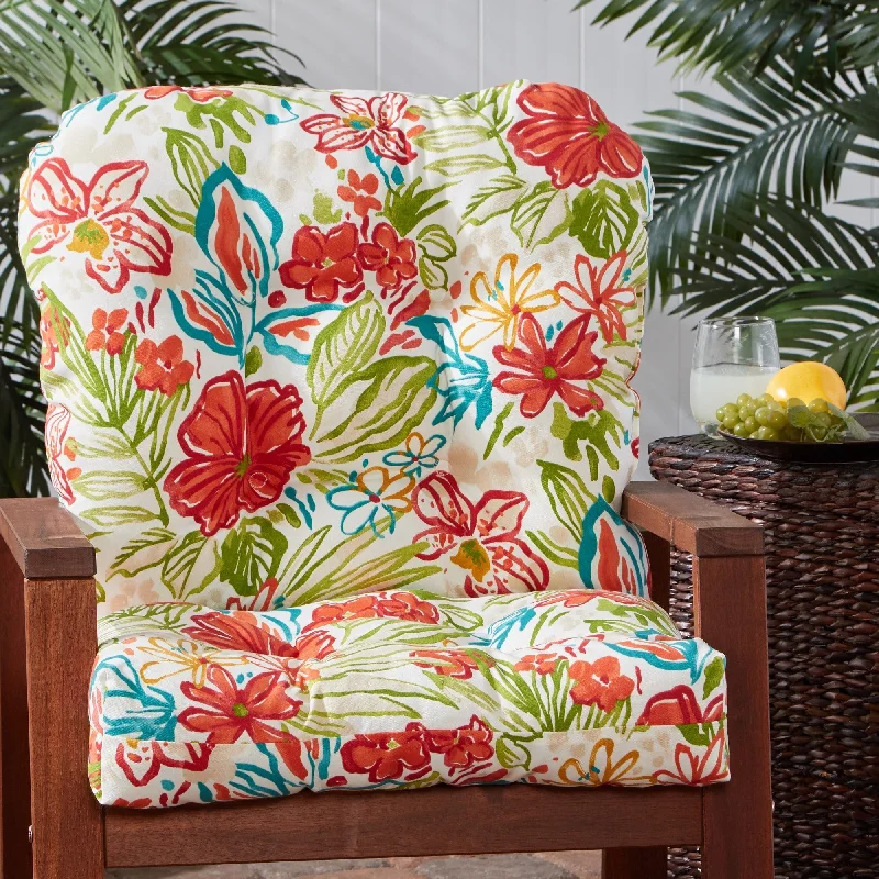 Breeze Floral 21-inch x 42-inch Outdoor Chair Cushion (Cushion Only)