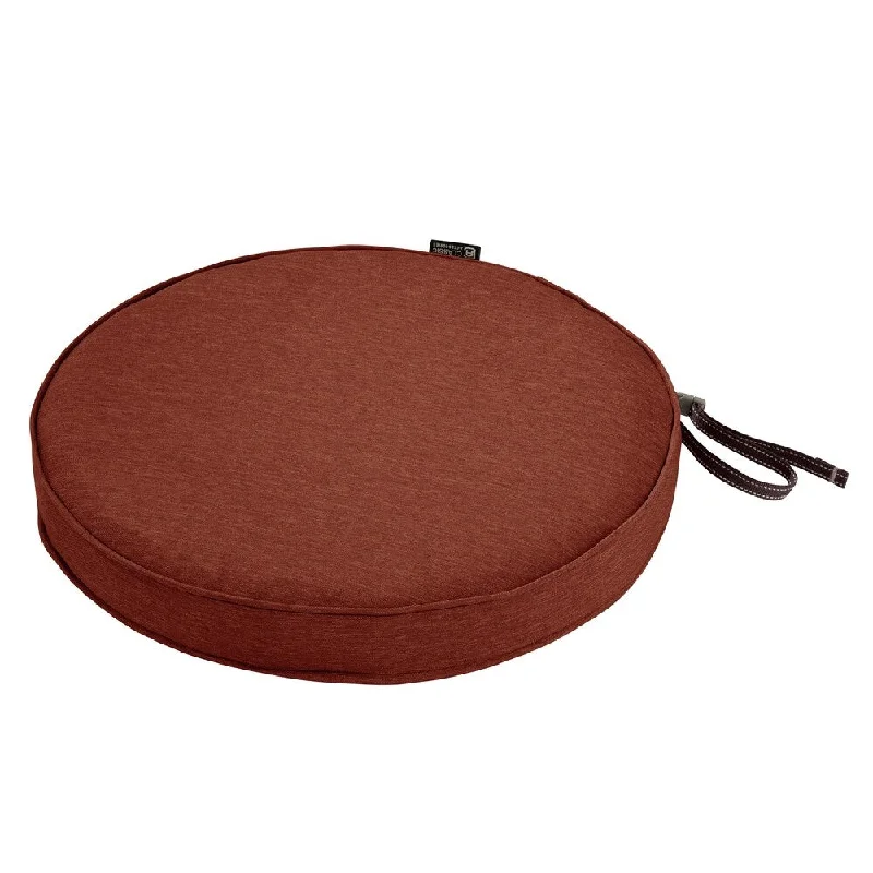 Classic Accessories Montlake Water-Resistant 15 Dia x 2 Inch Patio Dining Seat Cushion