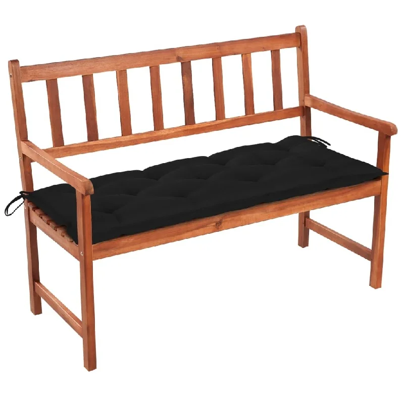 Garden Bench with Cushion 47.2" Solid Acacia Wood