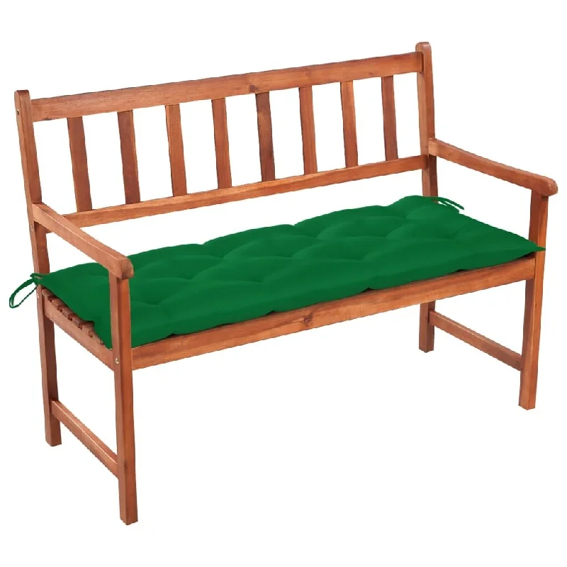 Garden Bench with Cushion 47.2" Solid Acacia Wood