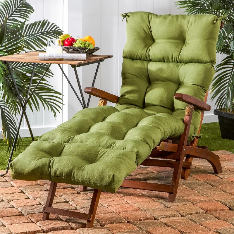 Hunter Green 72-inch Outdoor Chaise Lounger Cushion