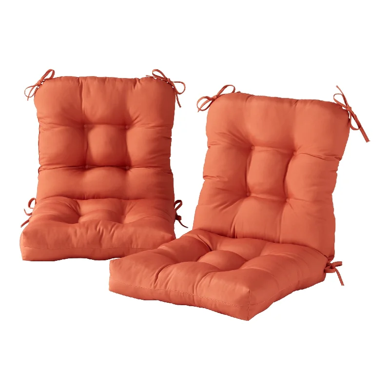 Outdoor 21 x 42-inch Rust Seat/Back Chair Cushion (Set of 2) (Cushions Only)