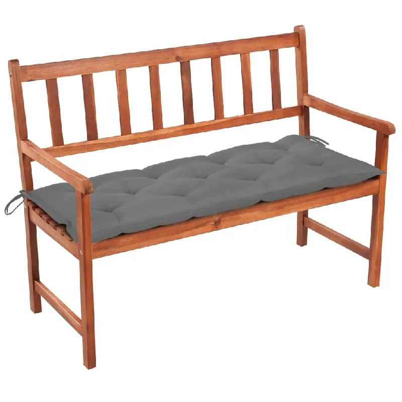 Patio Bench with Cushion 47.2" Solid Acacia Wood